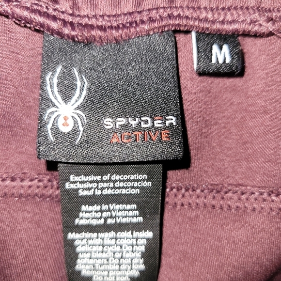 Spyder* Active* Ankle* Pants* Maroon* Sz M - Picture 5 of 6